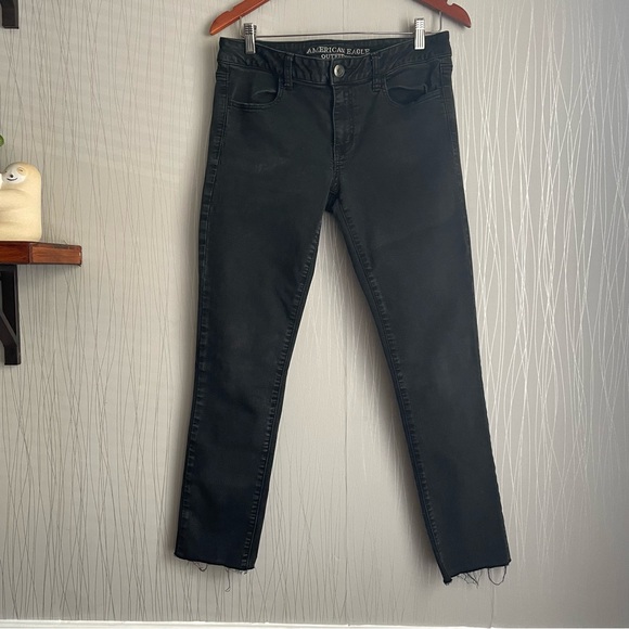 American Eagle Outfitters Denim - American Eagle Jegging Black Skinny Stretch Jeans Size 12 Long
